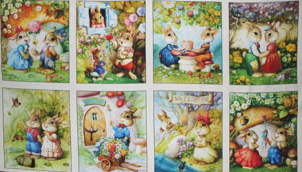 Designerbaumwollstoff Rapport I Love You